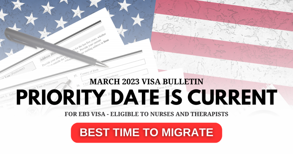 Priority Date is Current for EB3 Visa