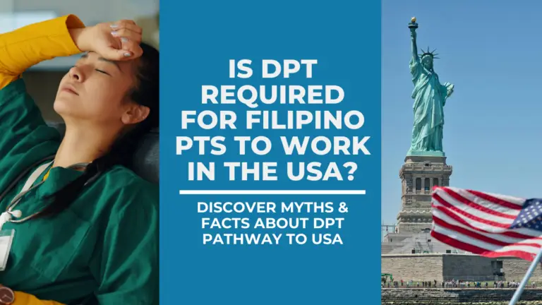 Is DPT Required for Filipino PTs to Work in the USA