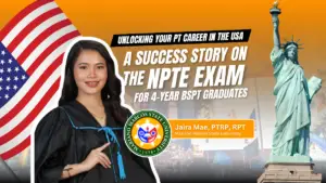 Jaira, PTRP, RPT from MMSU- Success Story on the NPTE Exam