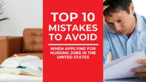 mistakes when applying for nursing jobs in the USA
