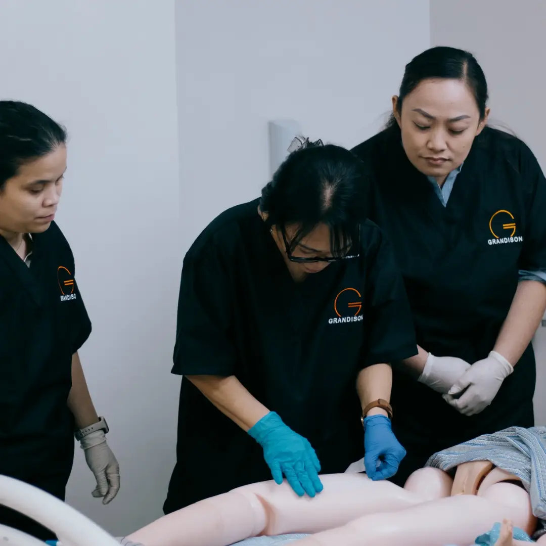 Filipino nurses in Grandison's Clinical and Geriatric Training Program