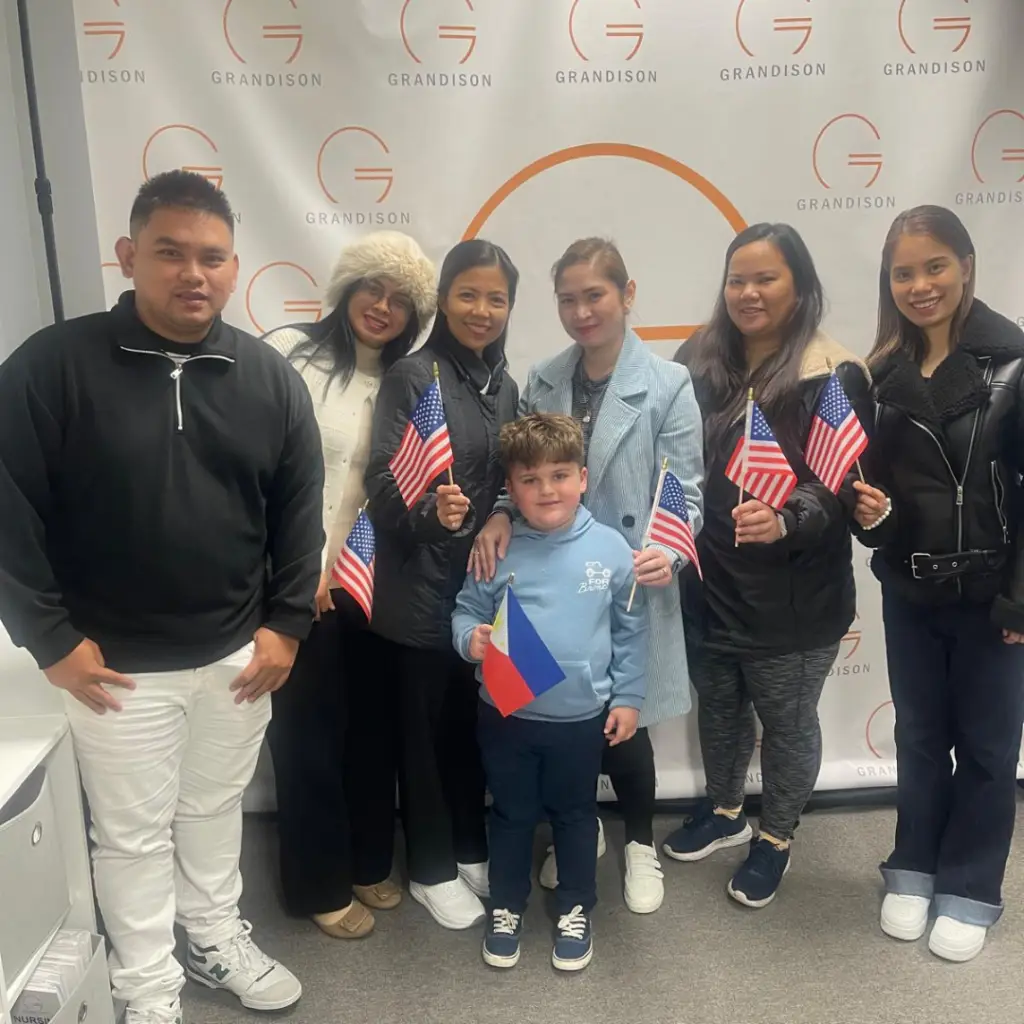 Nurses who signed up with Grandison Nursing contracts, now in the USA
