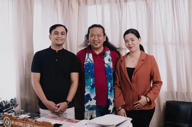 Dean Jay Anthony Cañete with Grandison
